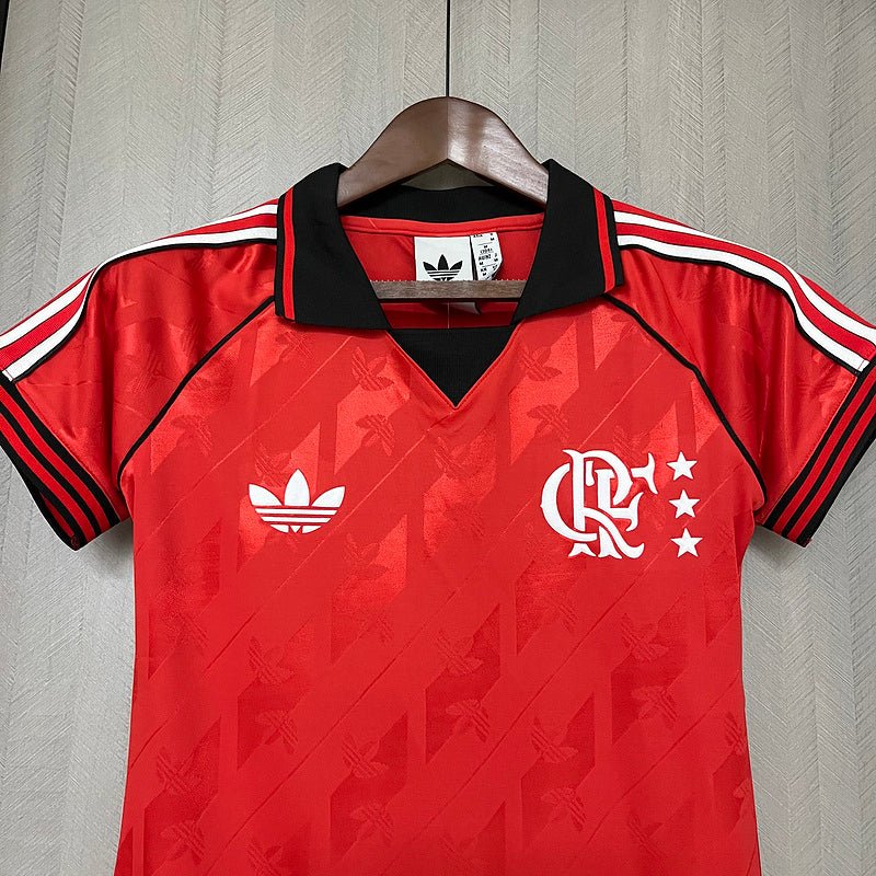 Camisa Flamengo Lifestyle 24/25 - Vermelho - (Feminina) - Garcêz Sports
