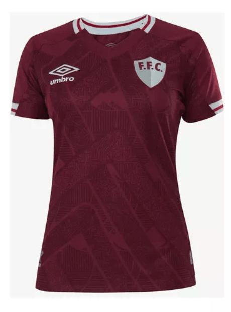 Camisa Fluminense I 23/24 Umbro - Vinho Feminino - DA Sports Oficial