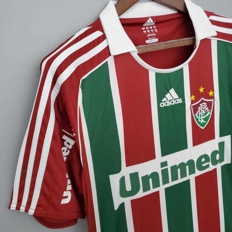 Camisa Fluminense Retrô 2008/2009 Vermelha e Verde - Adidas - DA Sports Oficial