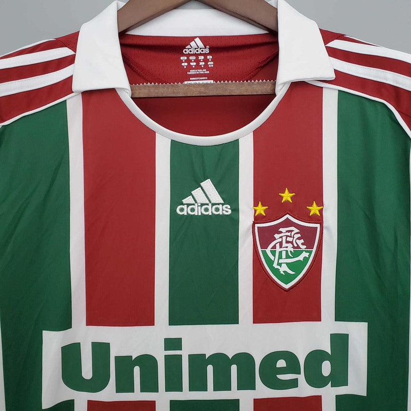 Camisa Fluminense Retrô 2008/2009 Vermelha e Verde - Adidas - DA Sports Oficial
