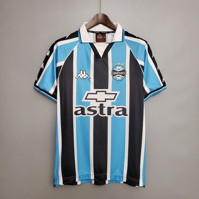 Camisa Grêmio Retrô 2000 Azul e Preta - Kappa - Garcêz Sports