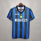 Camisa Inter de Milão Retrô 1997/1998 Azul e Preta - Umbro - Garcêz Sports