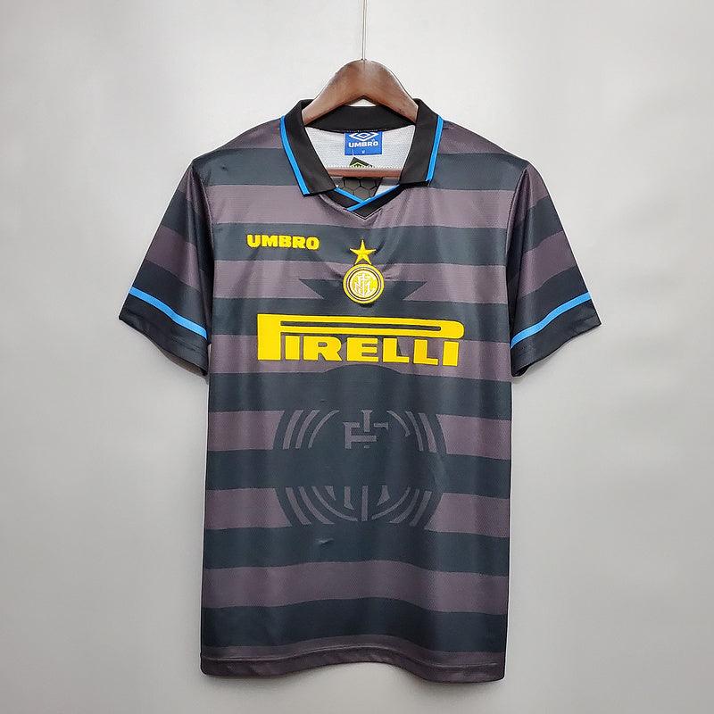 Camisa Inter de Milão Retrô 1997/1998 Cinza - Umbro - Garcêz Sports