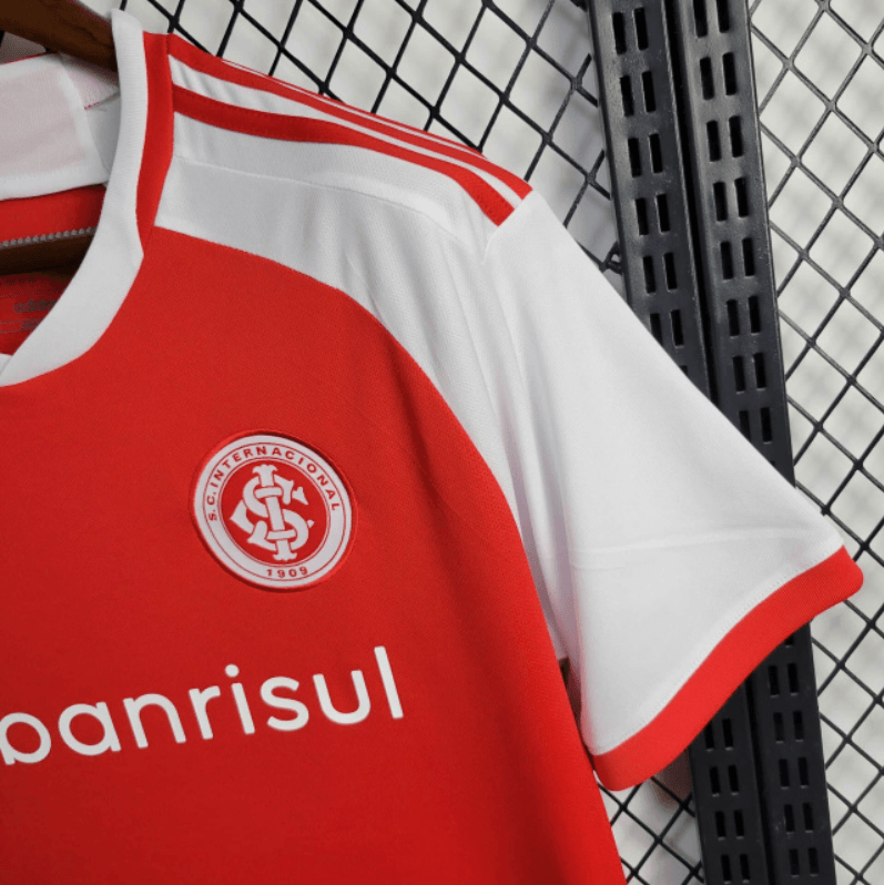 Camisa Internacional I 24/25 Torcedor Adidas Feminina - Vermelho + Branco - DA Sports Oficial