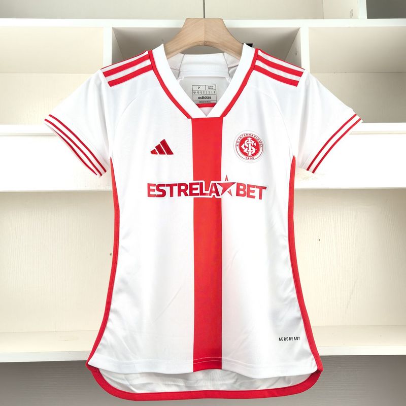 Camisa Internacional II 24/25 Adidas - Vermelho + Branco - (Feminina) - Garcêz Sports