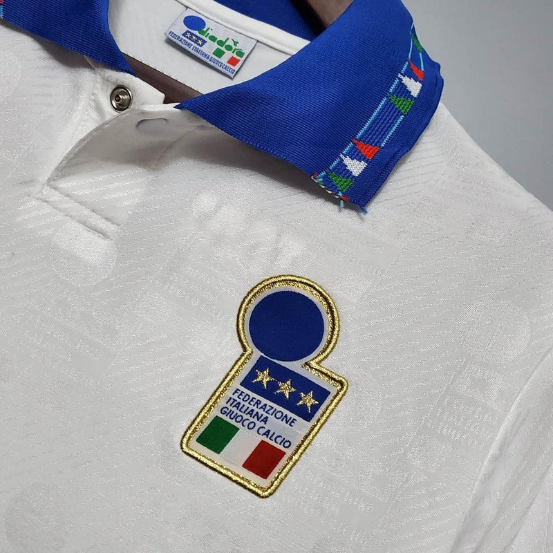 Camisa Itália Retrô 1994 Branca - Diadora - DA Sports Oficial