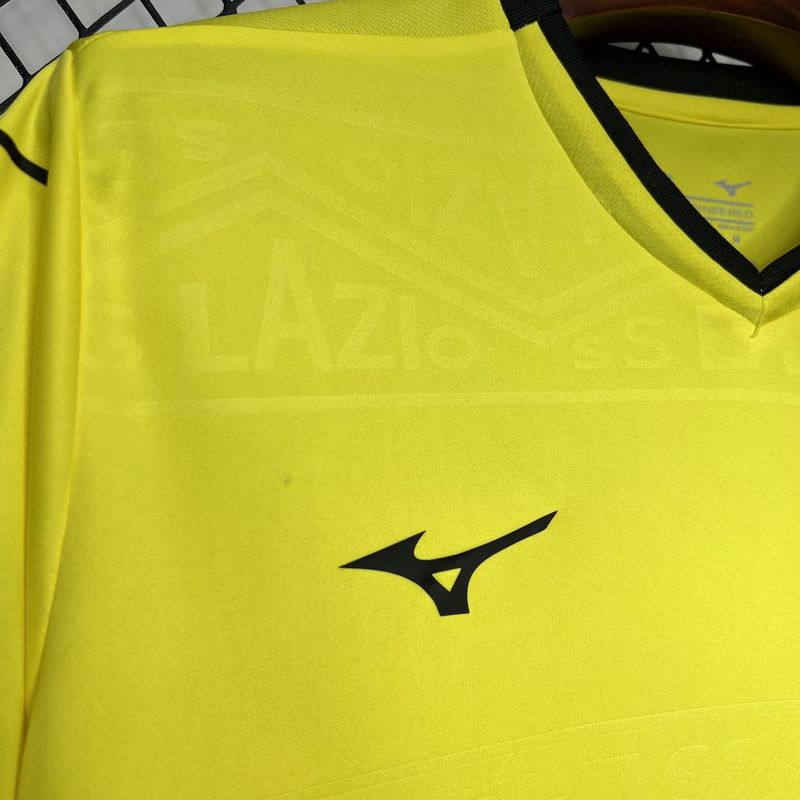 Camisa Lazio III 24/25 Mizuno - Amarelo - Garcêz Sports