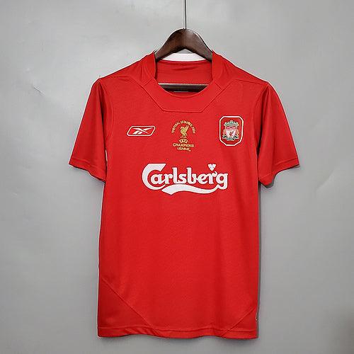 Camisa Liverpool Retrô 2005 Vermelha - Reebok - Garcêz Sports