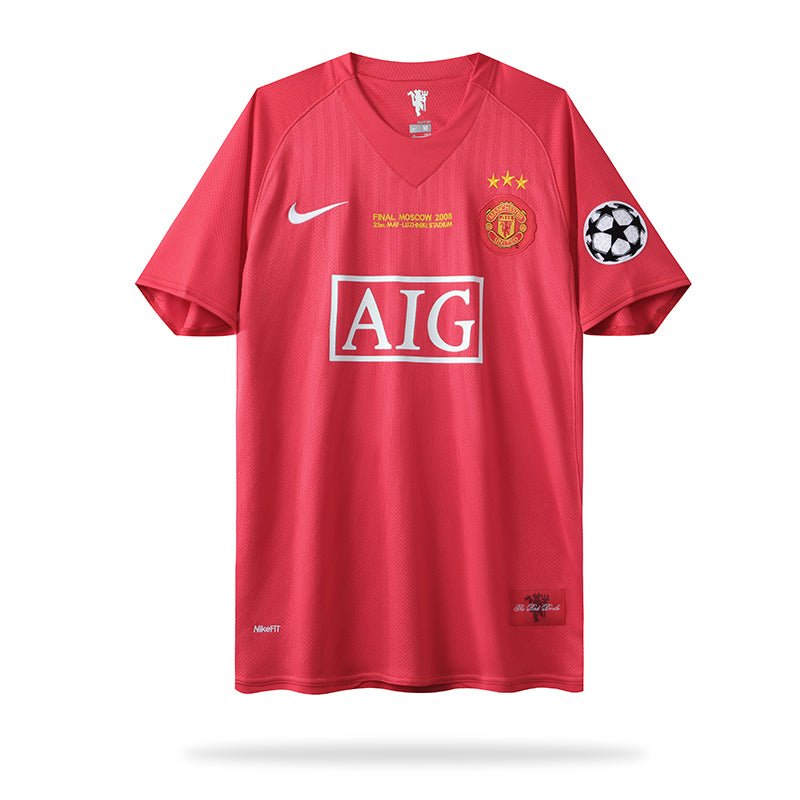 Camisa Manchester United 2007/08 - Retrô Masculino - Vermelho - Garcêz Sports