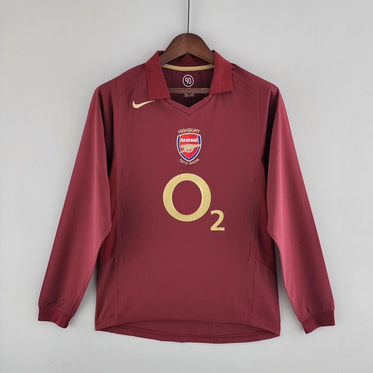 Camisa Manga Longa Arsenal 05/06 Nike - Bordo - Garcêz Sports
