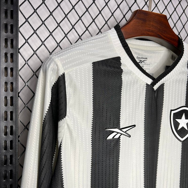Camisa manga longa Botafogo 24/25 Preta e Branca - Garcêz Sports