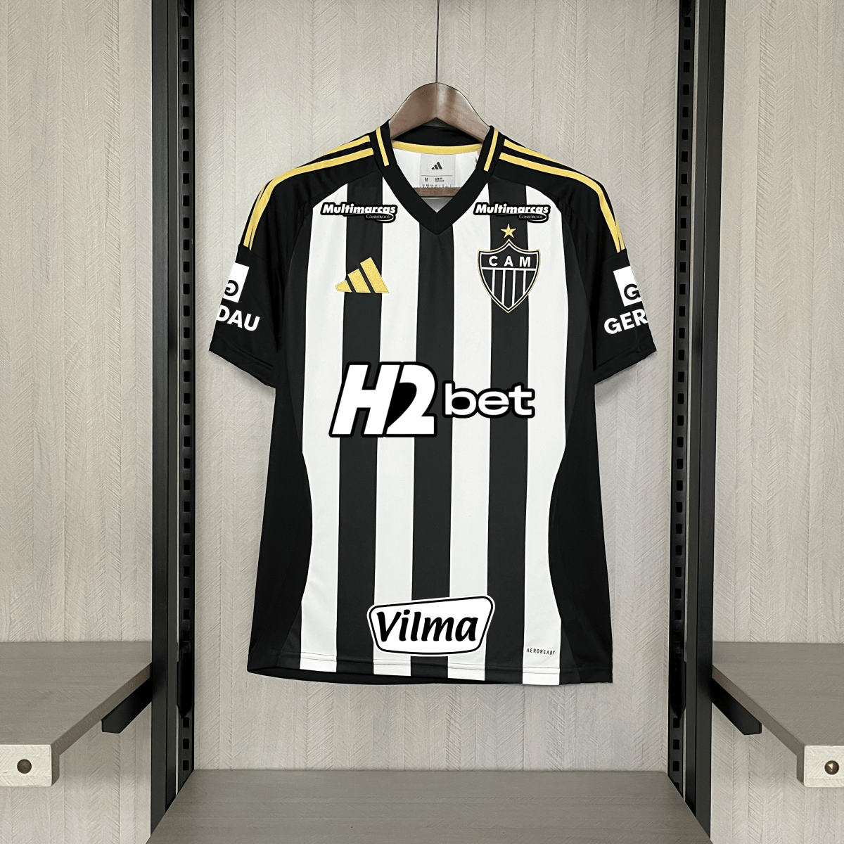 Camisa Masculina adidas Atlético Mineiro 25/26 (Com todos patrocinadores) - Garcêz Sports