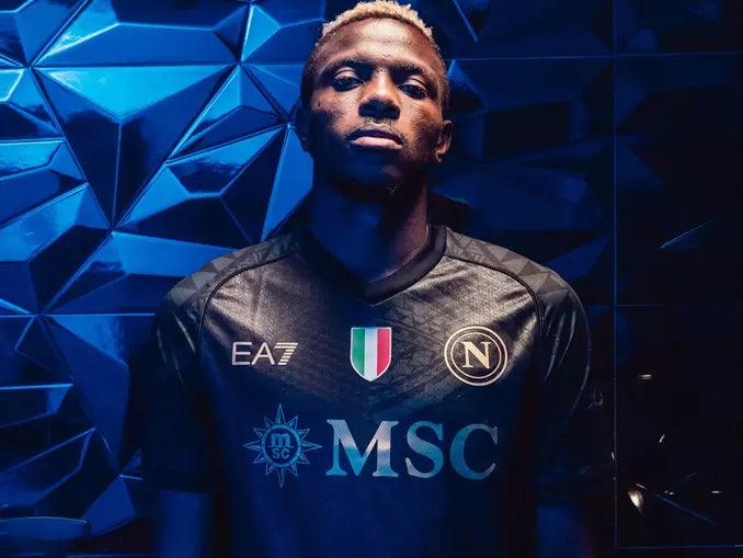 Camisa Napoli III 23/24 EA7 - Preto - DA Sports Oficial