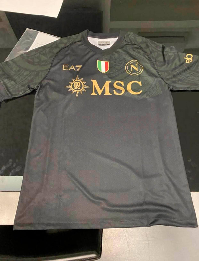 Camisa Napoli III 23/24 EA7 - Preto - DA Sports Oficial