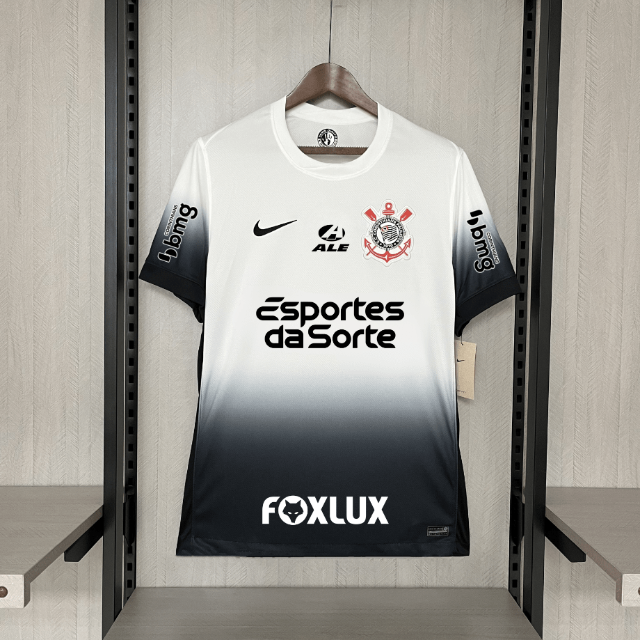 Camisa Nike Corinthians Casa 24/25 - Branca (Com todos patrocinadores) - Garcêz Sports
