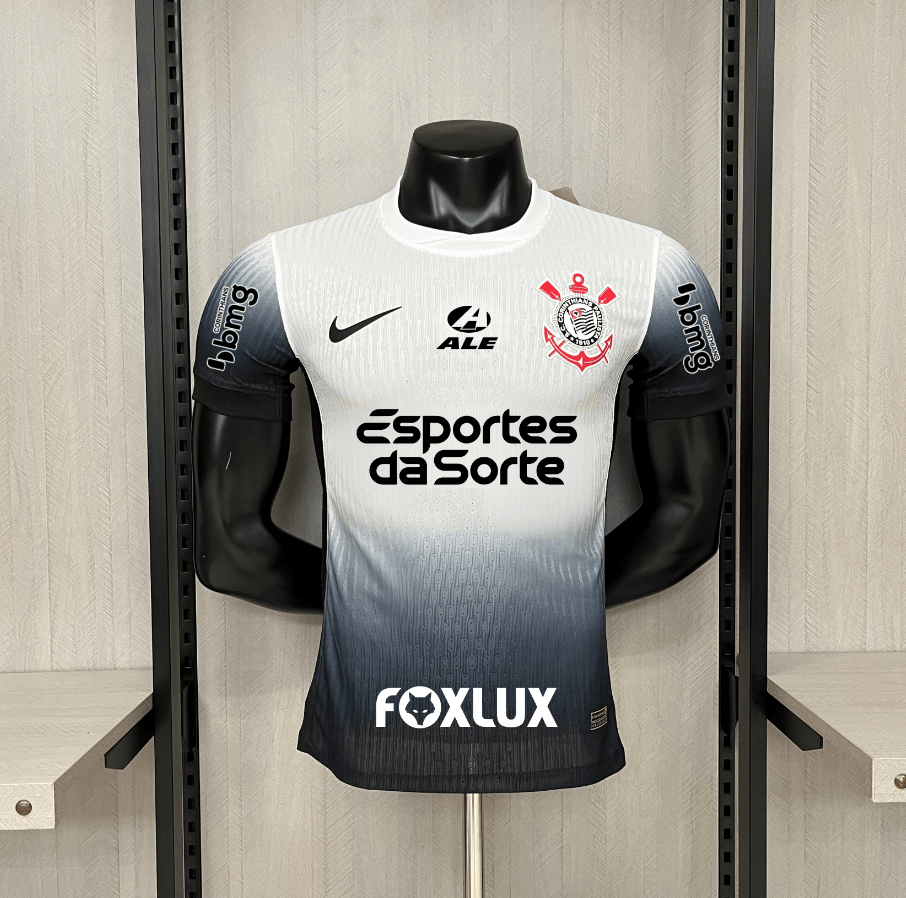 Camisa Nike Corinthians Casa 24/25 Modelo Jogador (Com todos patrocinadores) - Garcêz Sports