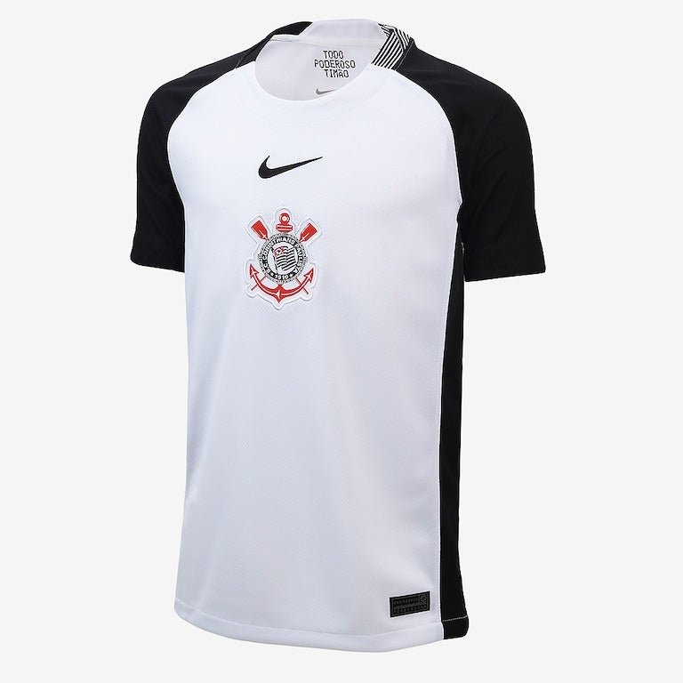 Camisa Nike Corinthians I 2025 - Preta e Branca - Masculina - Garcêz Sports