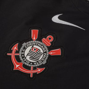 Camisa Nike Corinthians II 2025 Torcedor - Preta e Branca - Masculina - Garcêz Sports