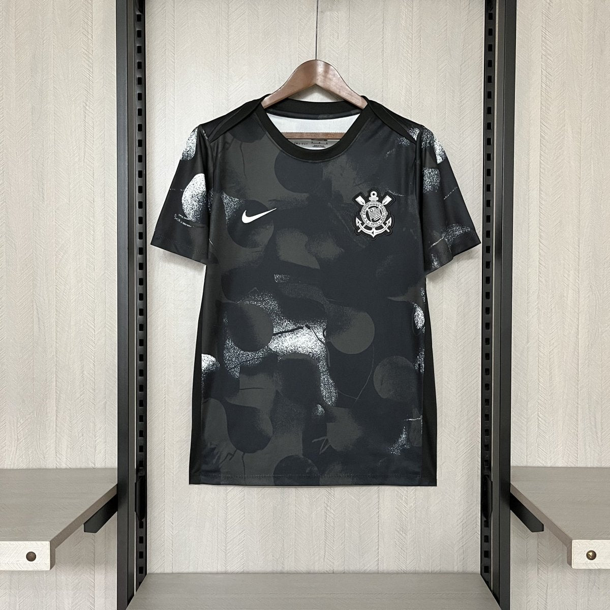 Camisa Nike Corinthians Pré - Jogo 25/26 Masculina - Preto - Garcêz Sports