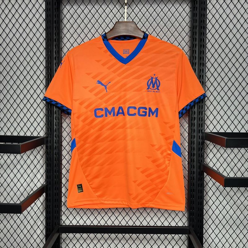 Camisa Olympique de Marseille Ill 24/25 Puma - Laranja - Garcêz Sports