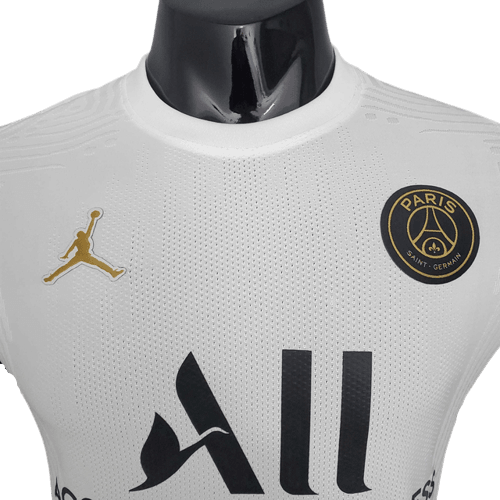 Camisa PSG 21/22 - Branca e Roxa - Jordan - Masculino Jogador - DA Sports Oficial