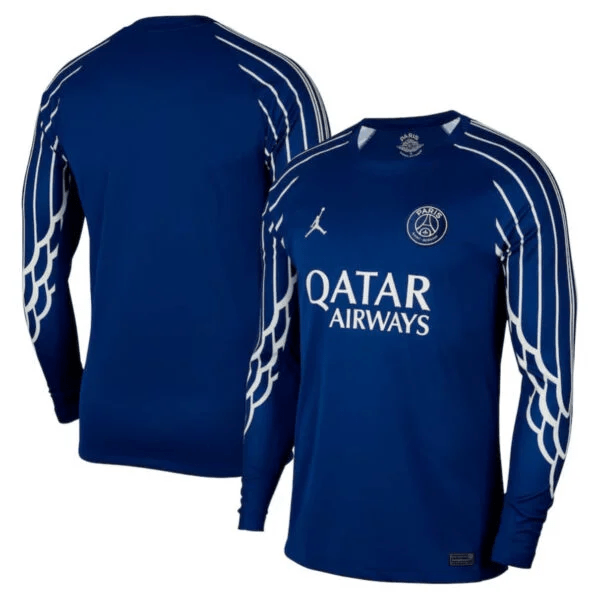 Camisa PSG Jordan Azul 2024/25 Fourth IV Manga Longa - Garcêz Sports