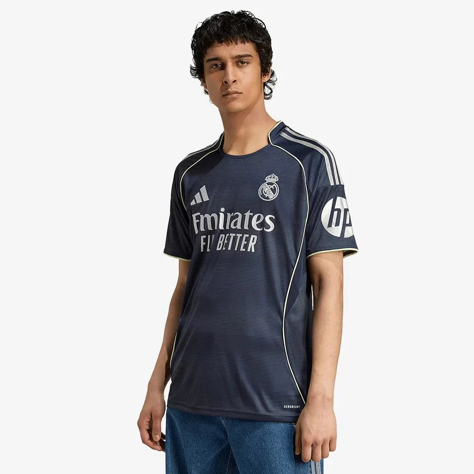 Camisa Real Madrid Away 2025/26 Preta - Garcêz Sports