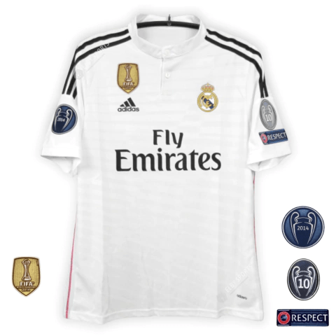 CAMISA REAL MADRID RETRÔ 14/15 - COM PATCH - Garcêz Sports