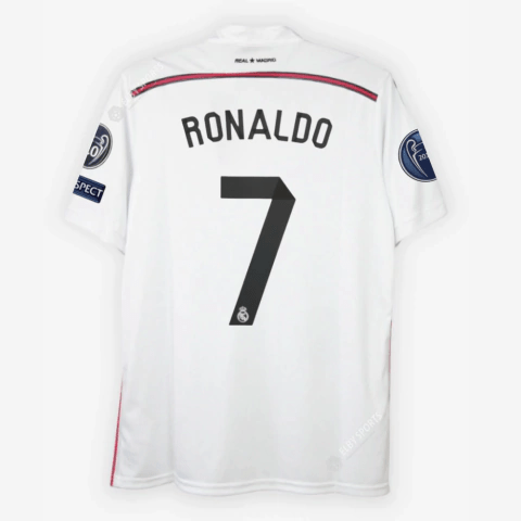 CAMISA REAL MADRID RETRÔ 14/15 - COM PATCH - Garcêz Sports
