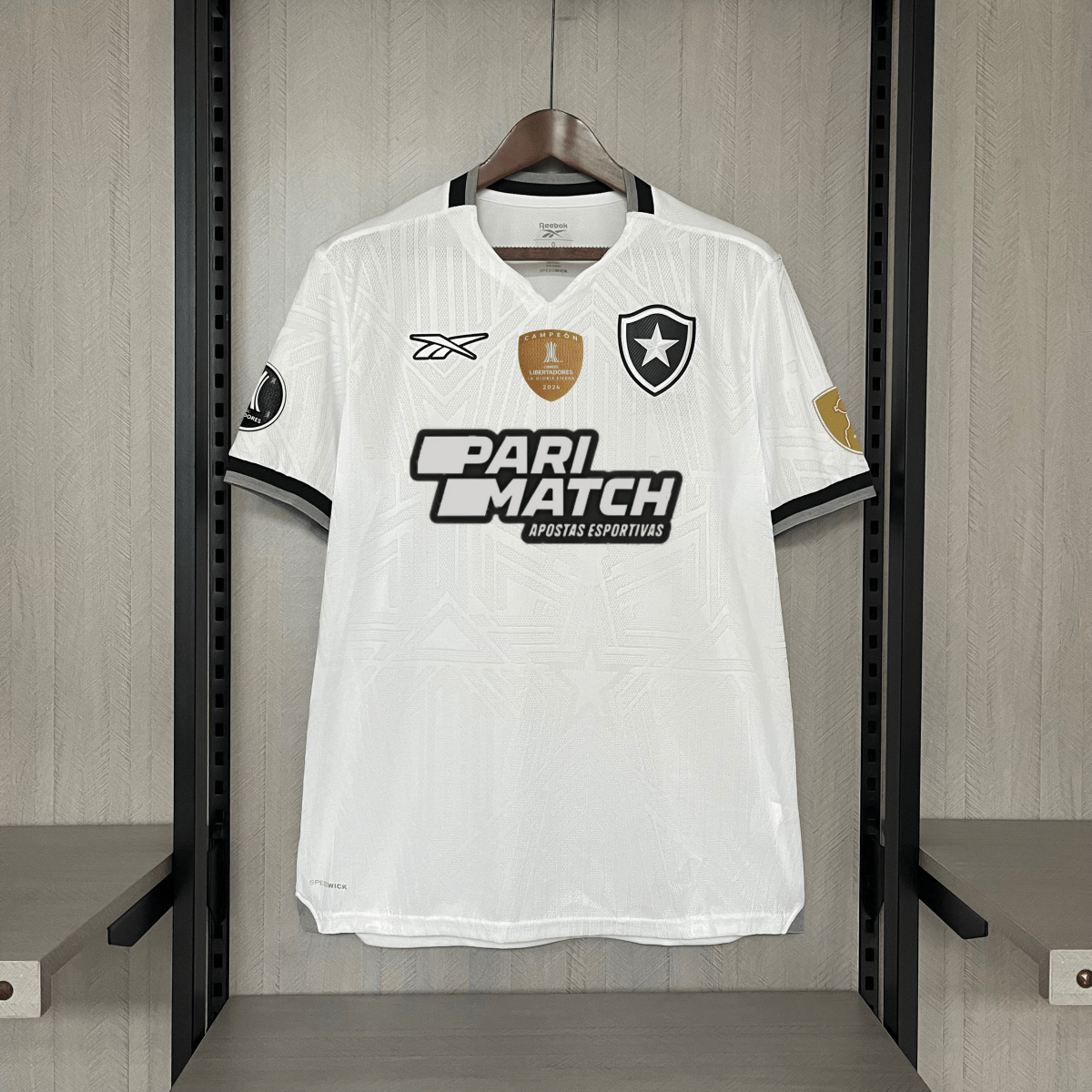 Camisa Reebok Botafogo 24/25 Casa - Branca (Com todos patrocinadores) - Garcêz Sports