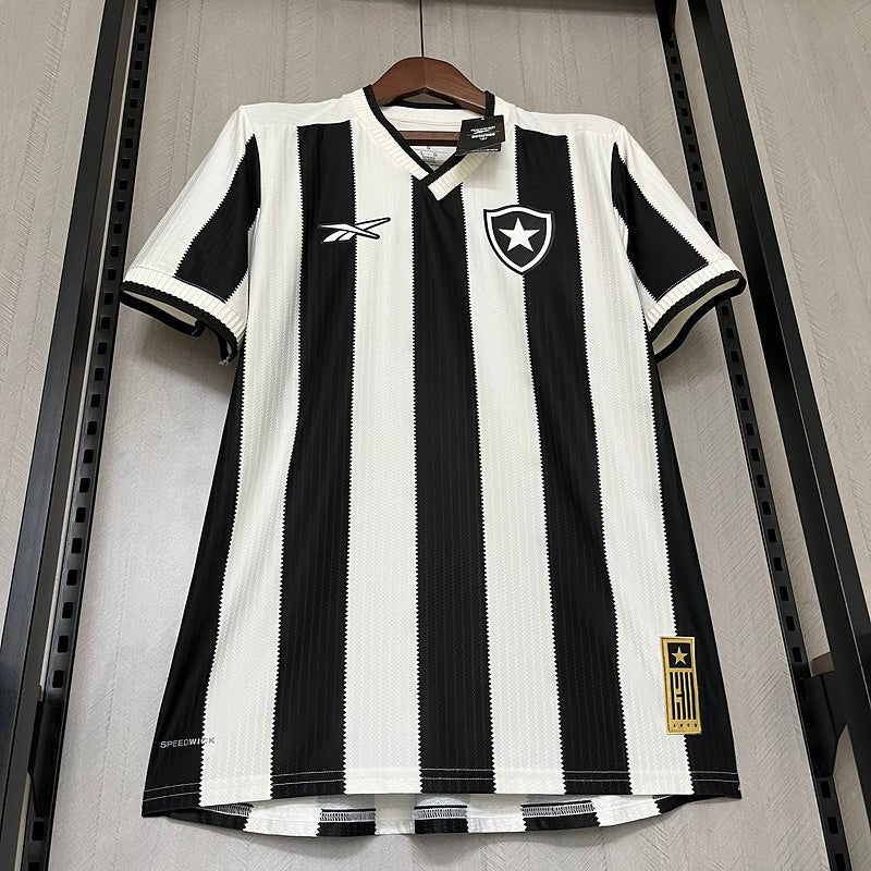 Camisa Reebok Botafogo 24/25 Casa - Preta e Branca - Garcêz Sports