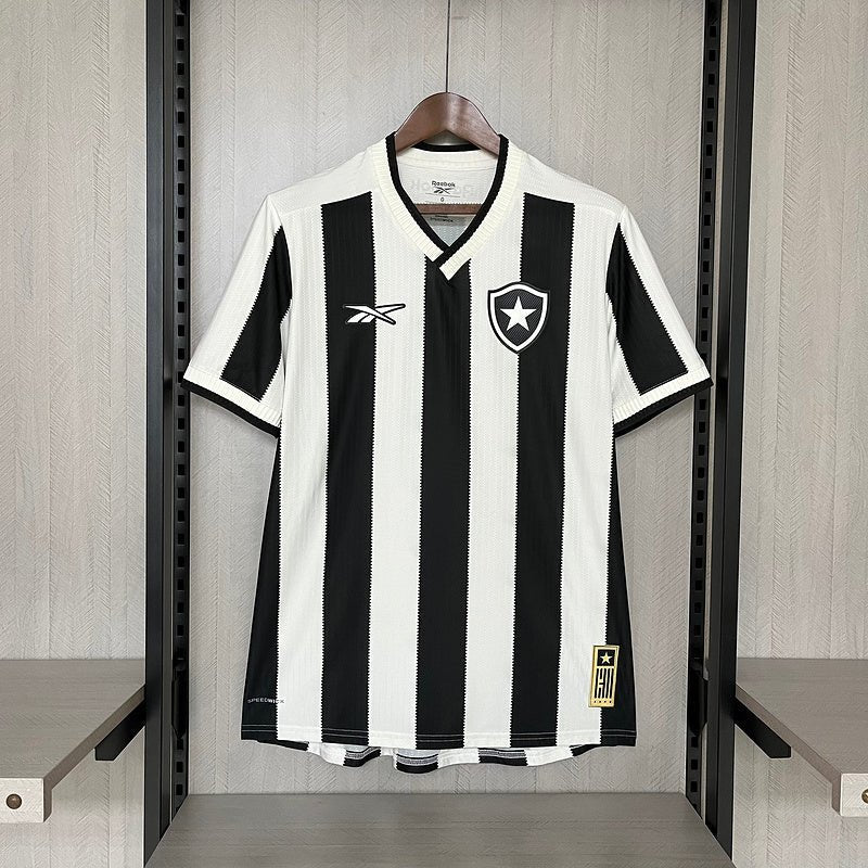 Camisa Reebok Botafogo 24/25 Casa - Preta e Branca - Garcêz Sports