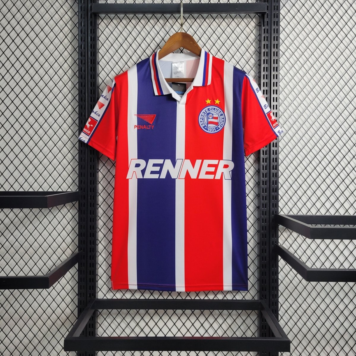 Camisa retrô Bahia 1996 - Vermelha e azul - Garcêz Sports