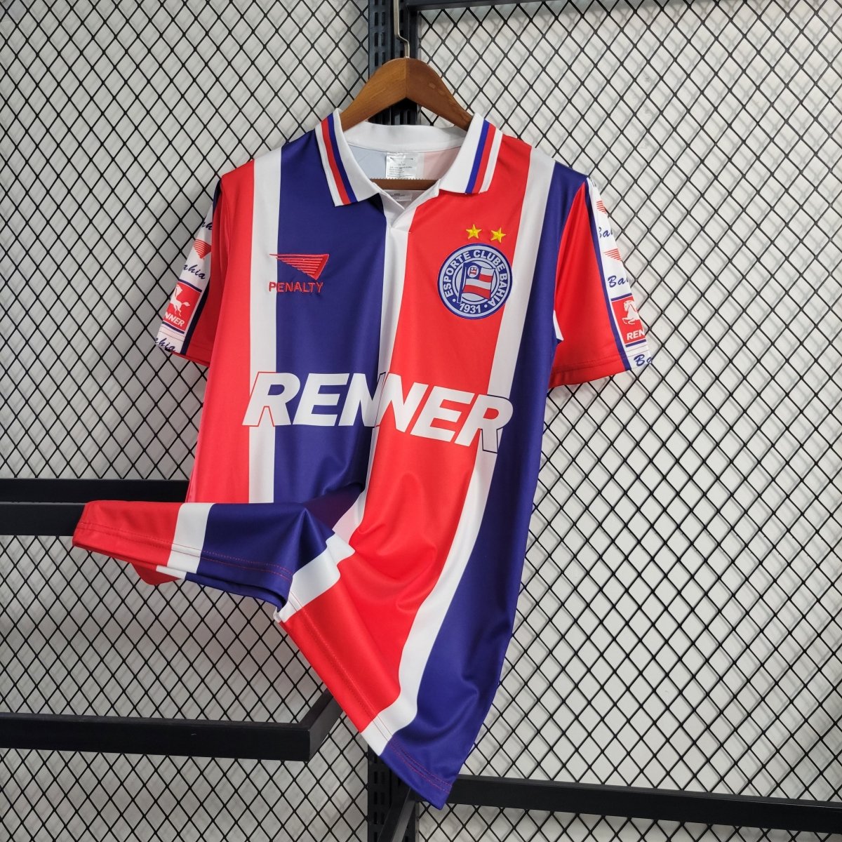 Camisa retrô Bahia 1996 - Vermelha e azul - Garcêz Sports