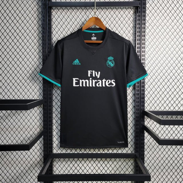 Camisa Retro Real Madrid Away 2017/18 Preto - Garcêz Sports