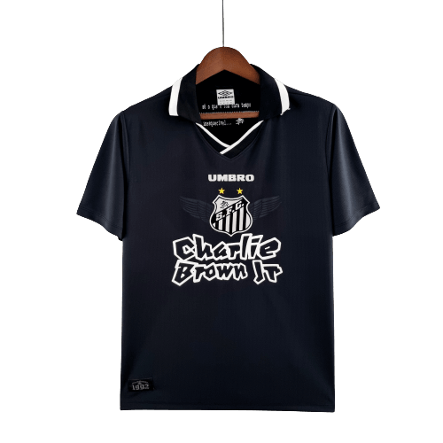 Camisa Santos Charlie Brown Jr. Dias de Glória - Umbro Masculina - Preta - Garcêz Sports