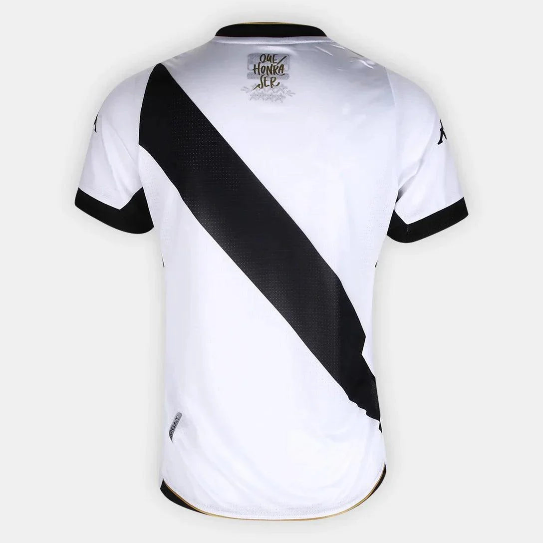 Camisa Vasco Feminino I 23/24 Kappa - Branca com Listra Preta - Garcêz Sports