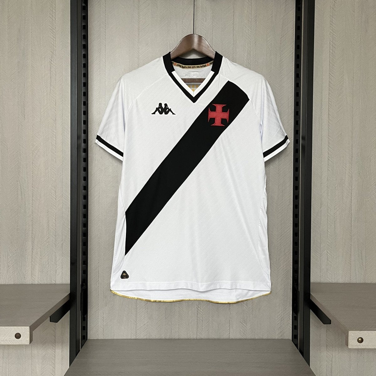 Camisa Vasco I 2025 Kappa Masculina - Branca - Garcêz Sports