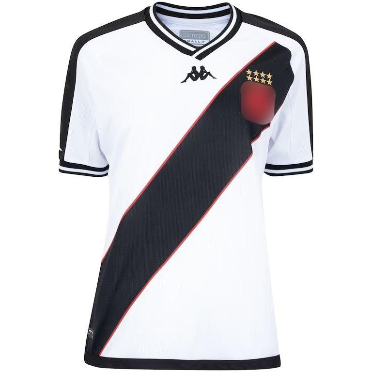 Camisa Vasco I 24/25 Kappa - Branca com Listra Preta - (Feminina) - Garcêz Sports