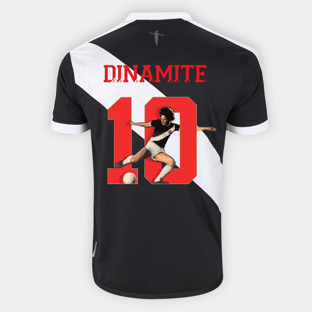 Camisa Vasco I 24/25 Kappa Masculina - Preta (Roberto Dinamite) - Garcêz Sports