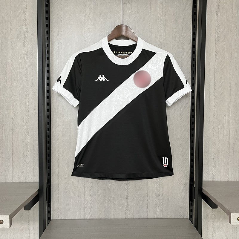 Camisa Vasco I 24/25 Kappa - Preto+Branco - (Feminina) - Garcêz Sports
