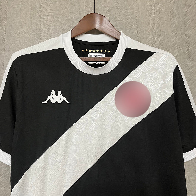 Camisa Vasco I 24/25 Kappa - Preto+Branco - (Feminina) - Garcêz Sports