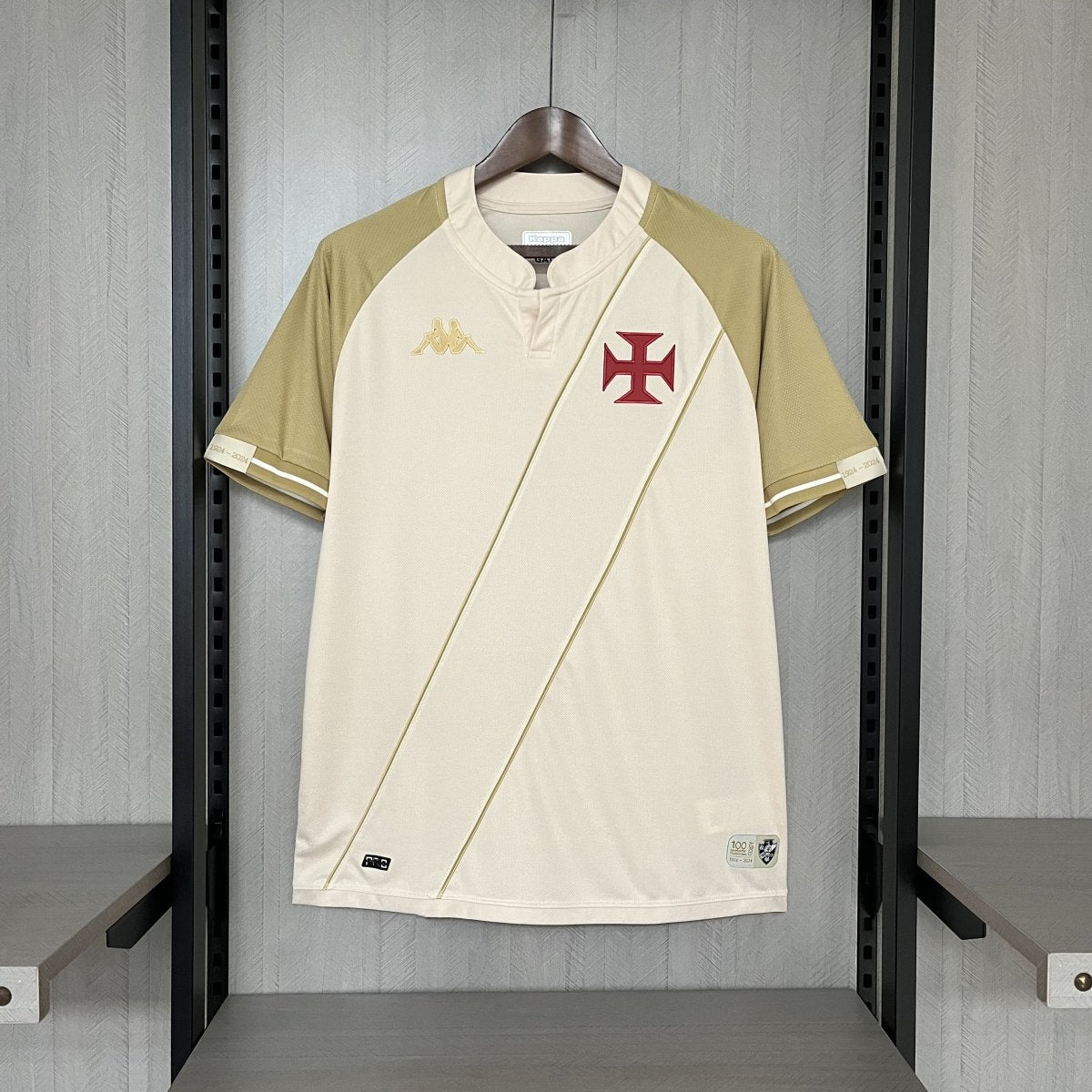 Camisa Vasco III 24/25 Kombat Kappa Masculina - Bege - Garcêz Sports