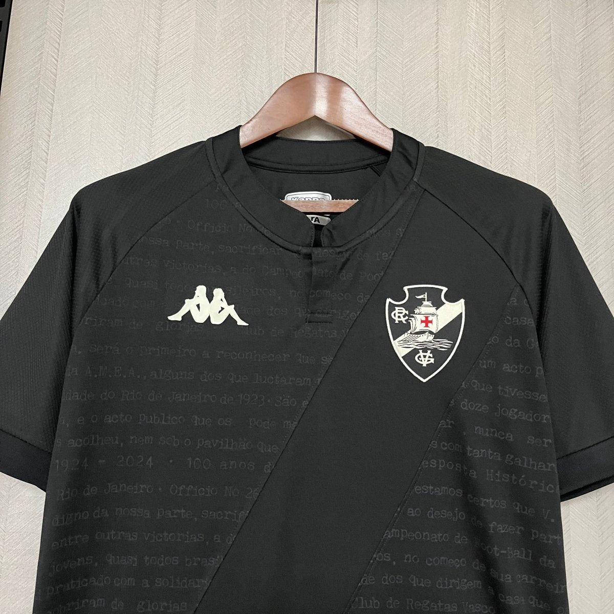 Camisa Vasco III 24/25 s/n° Kombat Kappa Masculina - Preto - Garcêz Sports