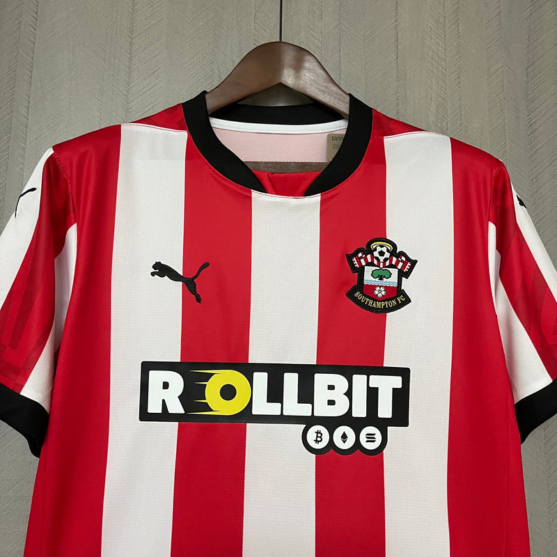 Nova Camisa Southampton 1 Torcedor Masculina 24/25