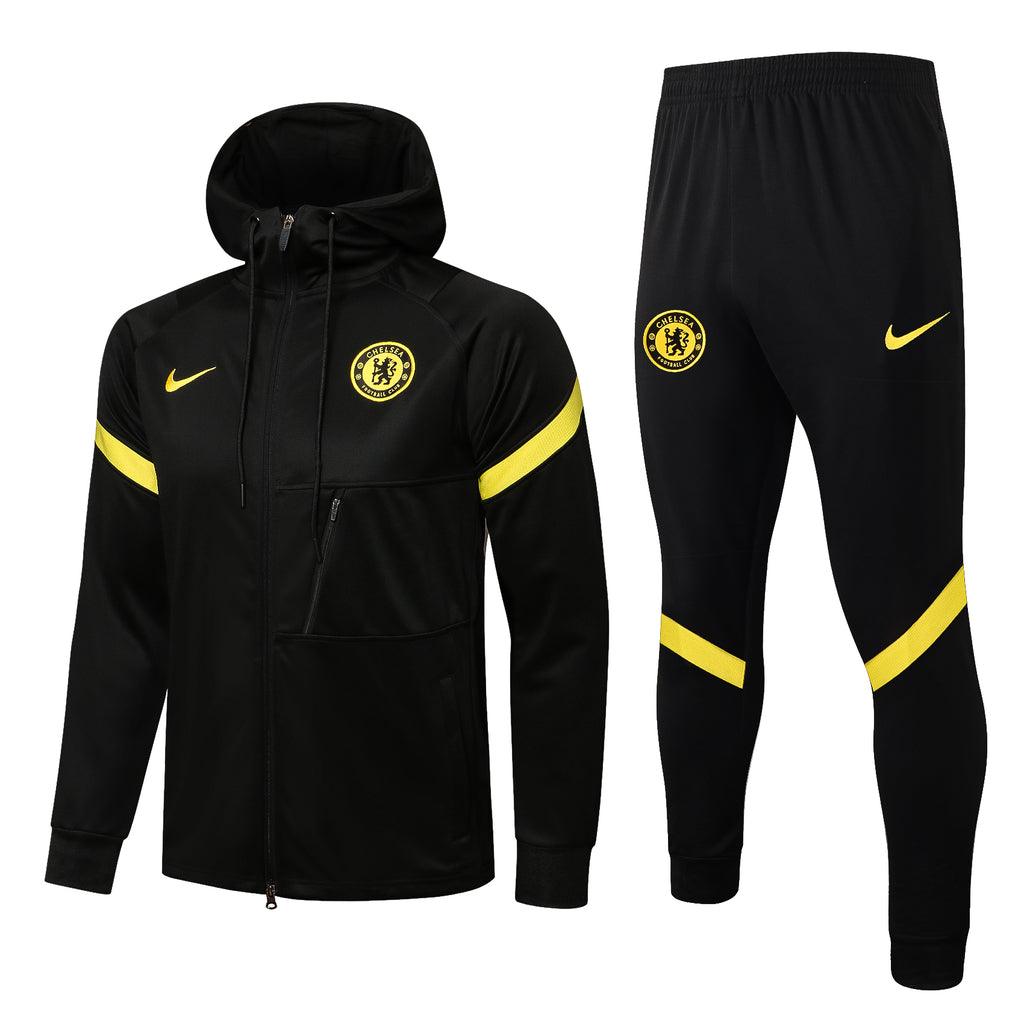 Conjunto Chelsea 21/22 Preta - Nike - Com Capuz - DA Sports Oficial