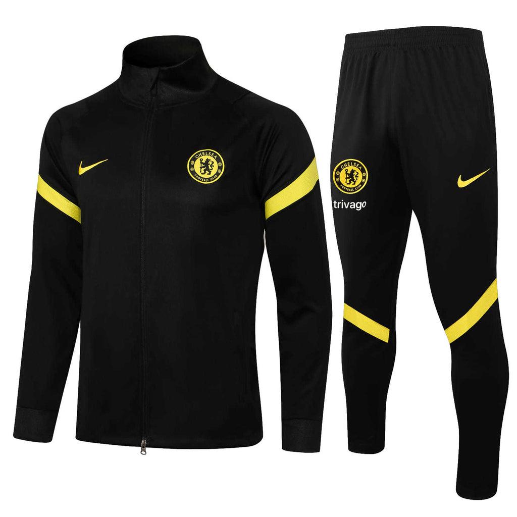 Conjunto Chelsea 21/22 Preto - Nike - Com Fecho - DA Sports Oficial