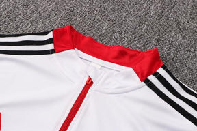 Conjunto Flamengo 21/22 Branca - Adidas - Com Ziper - DA Sports Oficial