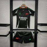 Conjunto Infantil Arsenal Away 24/25 - Preta - Garcêz Sports