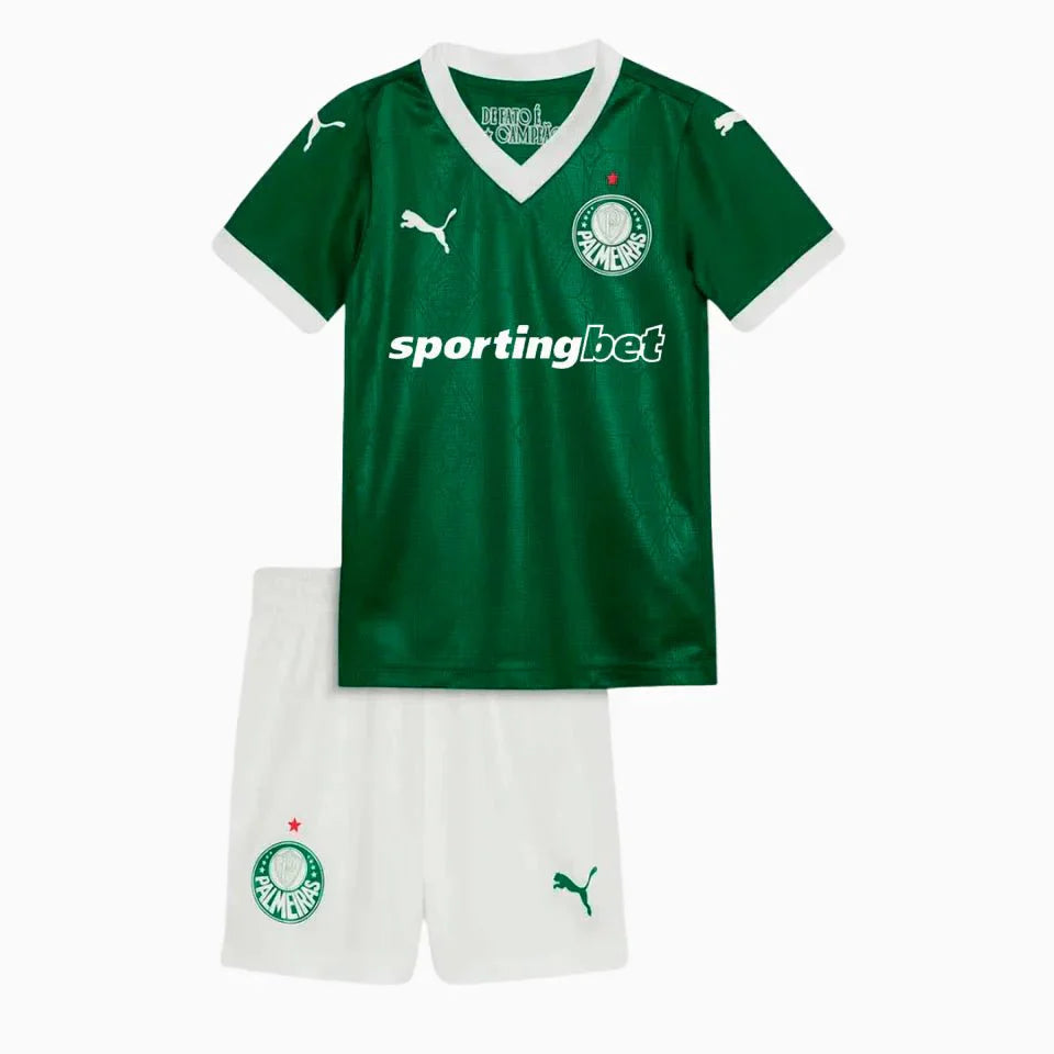Conjunto Infantil Puma Palmeiras 2025/26 I - Garcêz Sports